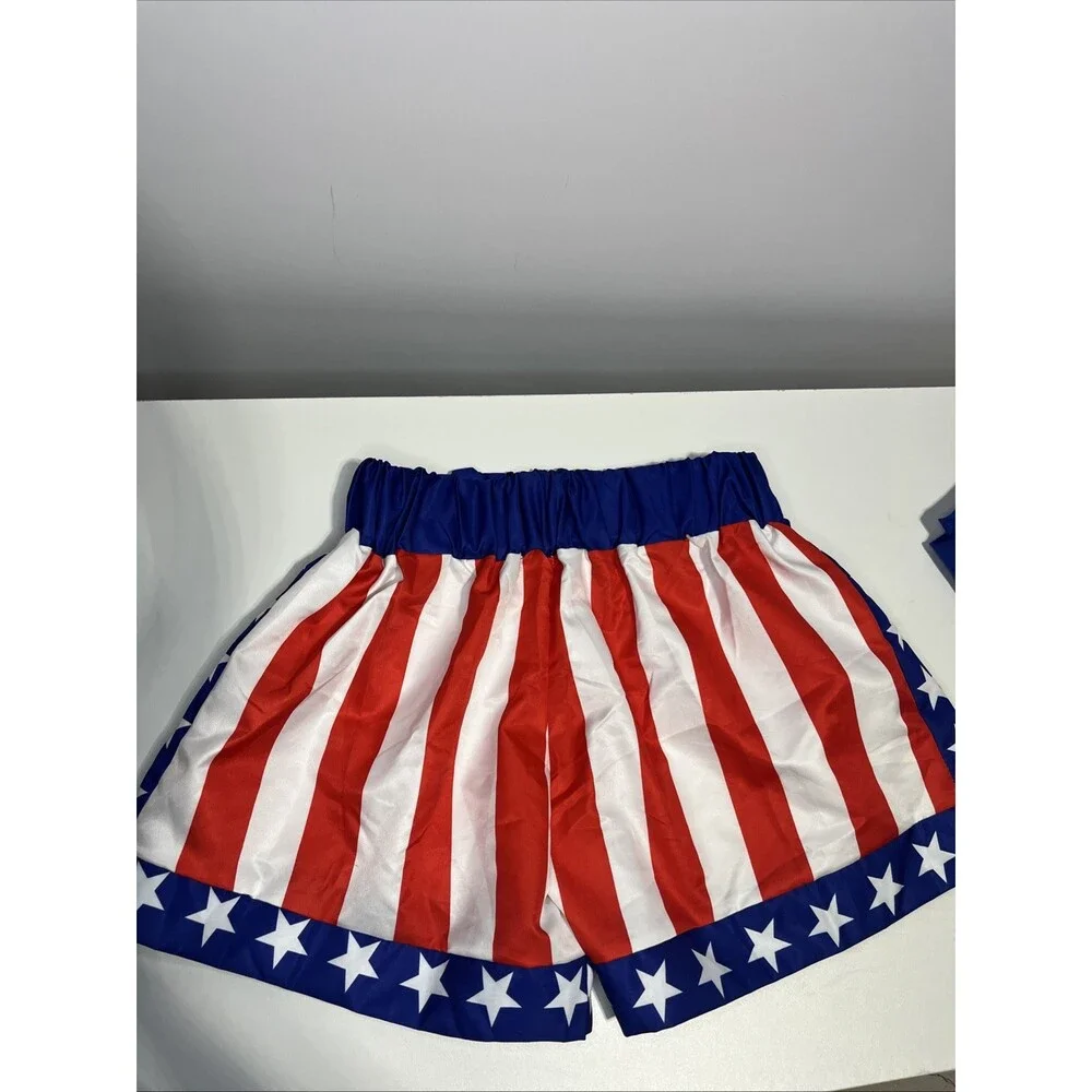 Rocky Balboa Boxer Costume Cosplay Kids Medium Shorts Robe Gloves Movie Boxing
